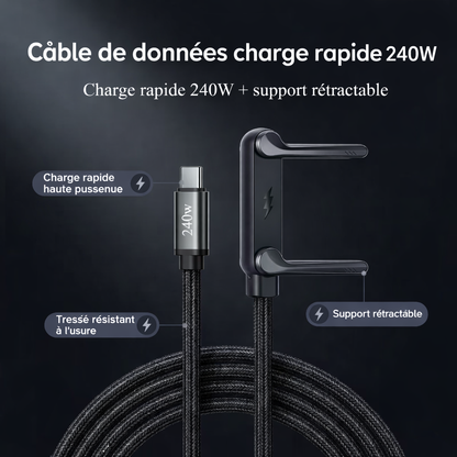 240W Foldable Phone Stand Data Cable